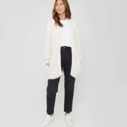 Be You Fluffy Relaxed Fit Long Sleeve Sweater in Cream