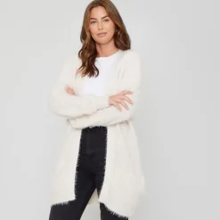 Be You Fluffy Relaxed Fit Long Sleeve Sweater in Cream