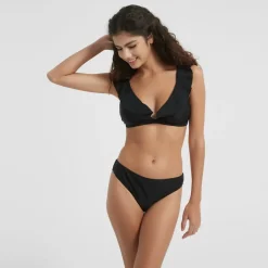 Be You Frill Bikini Top in Black