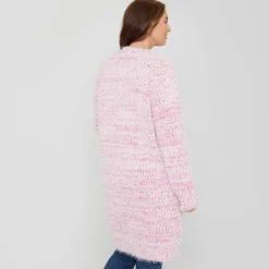 Be You Lantern Sleeve Relaxed Fit Sweater in Pink