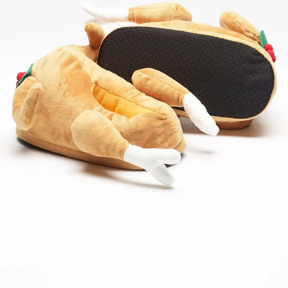 Be You Light Up Christmas Turkey Slipper in Multi