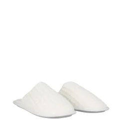 Be You Memory Foam Waffle Slippers in White