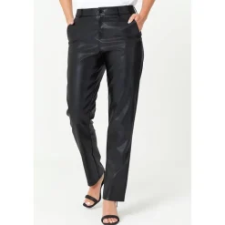 Be You Pu Trousers in Black