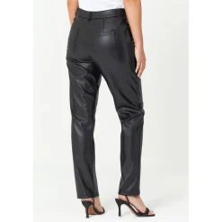 Be You Pu Trousers in Black