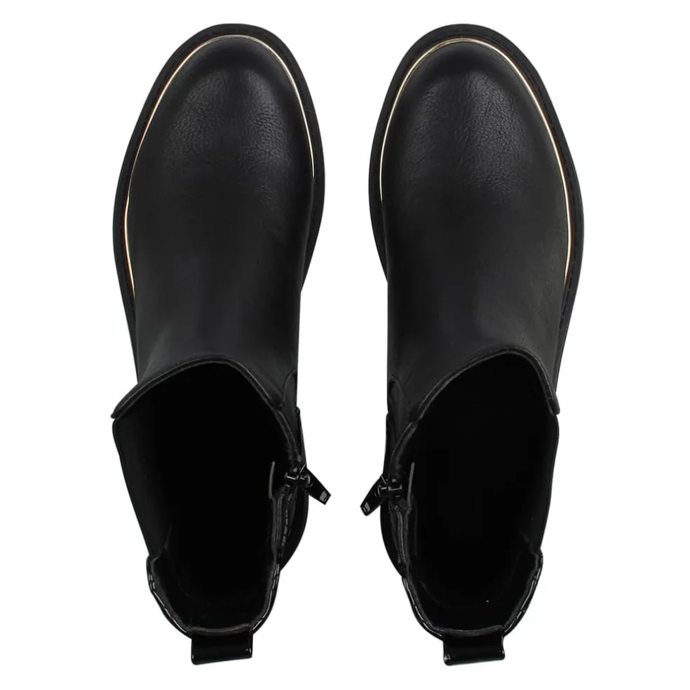 Be You Quilted Ankle Chelsea Boots in Black
