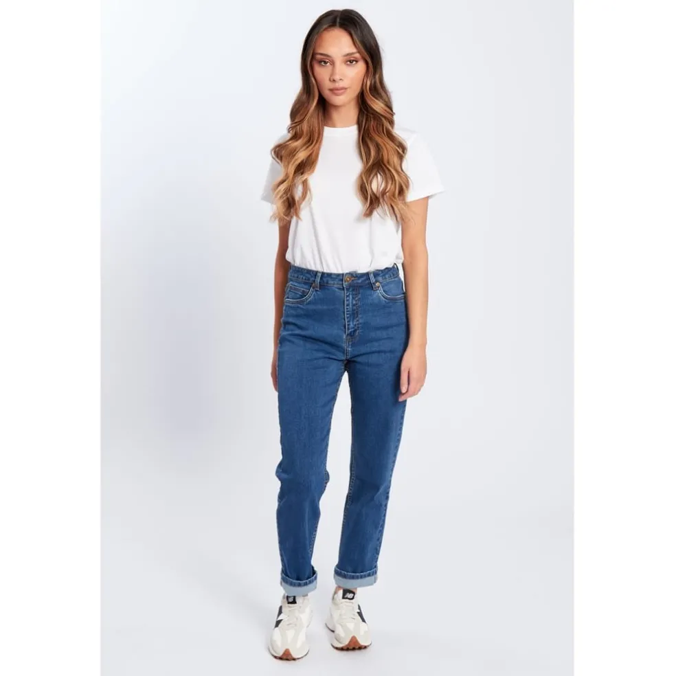 Be You Relaxed Fit Mom Jeans in Blue