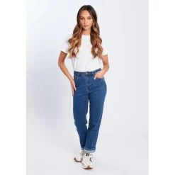 Be You Relaxed Fit Mom Jeans in Blue
