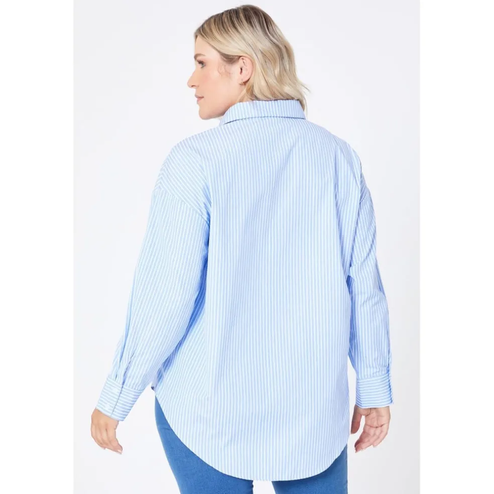 Be You Stripe Shirt in Blue
