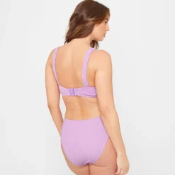 Be You Textured Bikini Bottoms in Purple