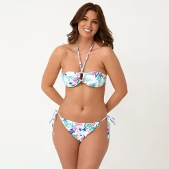 Be You Tie Waist Bikini Bottoms in White