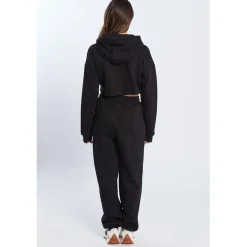Be You You Crop Hoodie in Black
