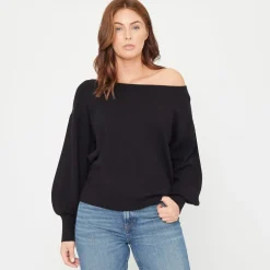 Be You You Slsh Nck Jmp in Black