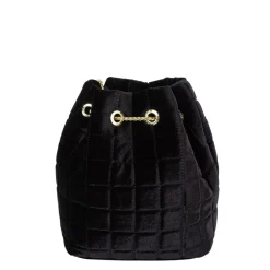 Biba Archive Velvet Bag in Black