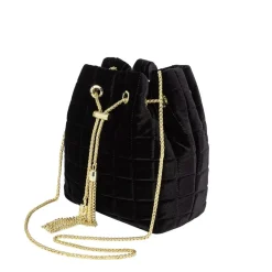Biba Archive Velvet Bag in Black