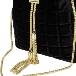 Biba Archive Velvet Bag in Black