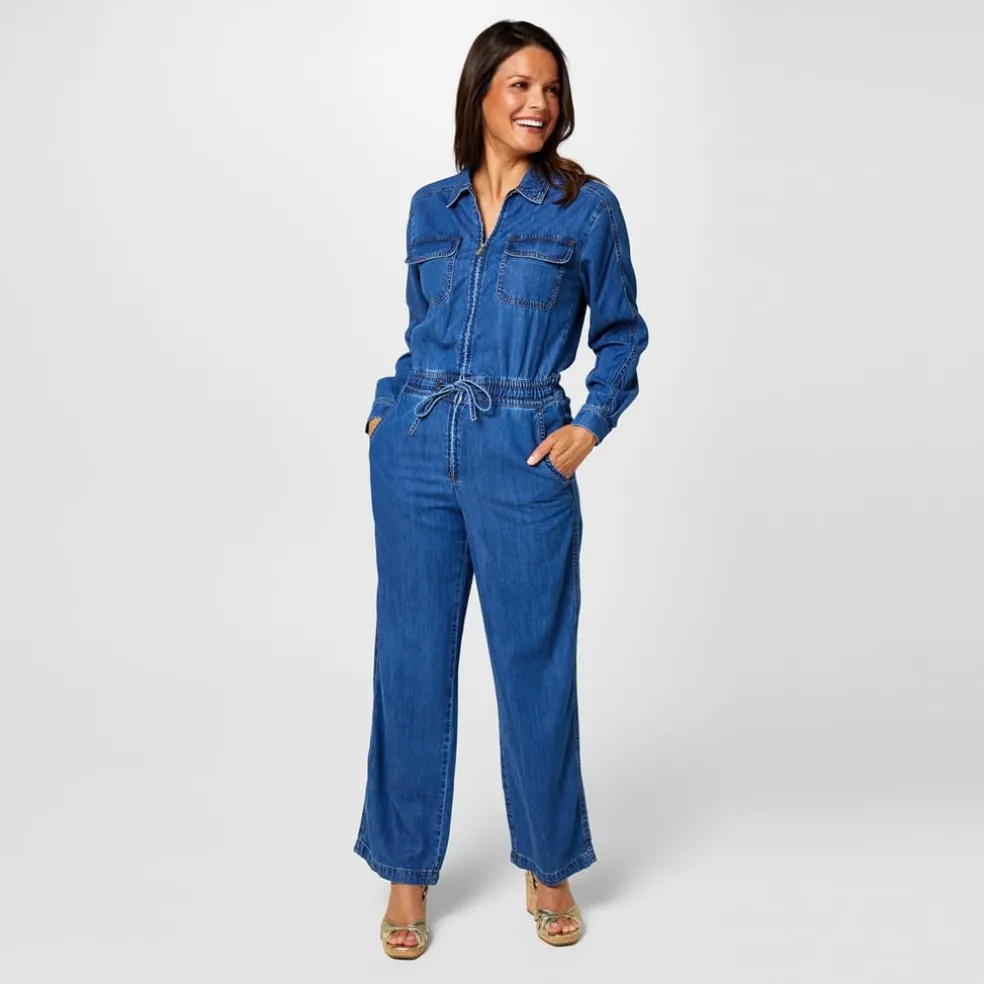Biba Denim Jumpsuit in Blue