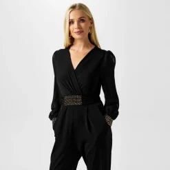 Biba Embellished Jumpsuit in Black
