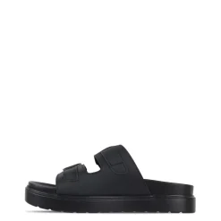 Biba Flatform Slide Sandals in Black