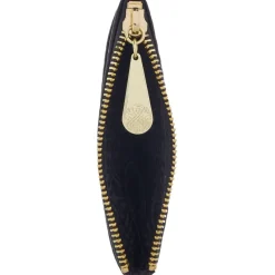 Biba Leather Embossed Coin Purse in Black