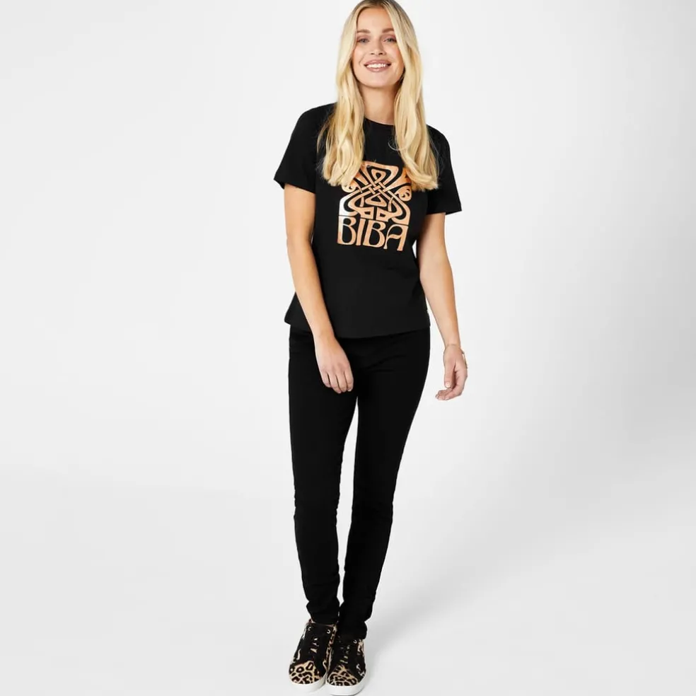 Biba Logo T-Shirt in Black