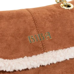 Biba Multi Compartment Shoulder Bag in Brown