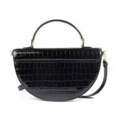 Biba Patent Croc Crossbodyody Bag in Black