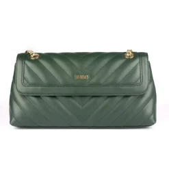 Biba Quilted Shoulder Bag in Green