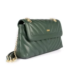Biba Quilted Shoulder Bag in Green
