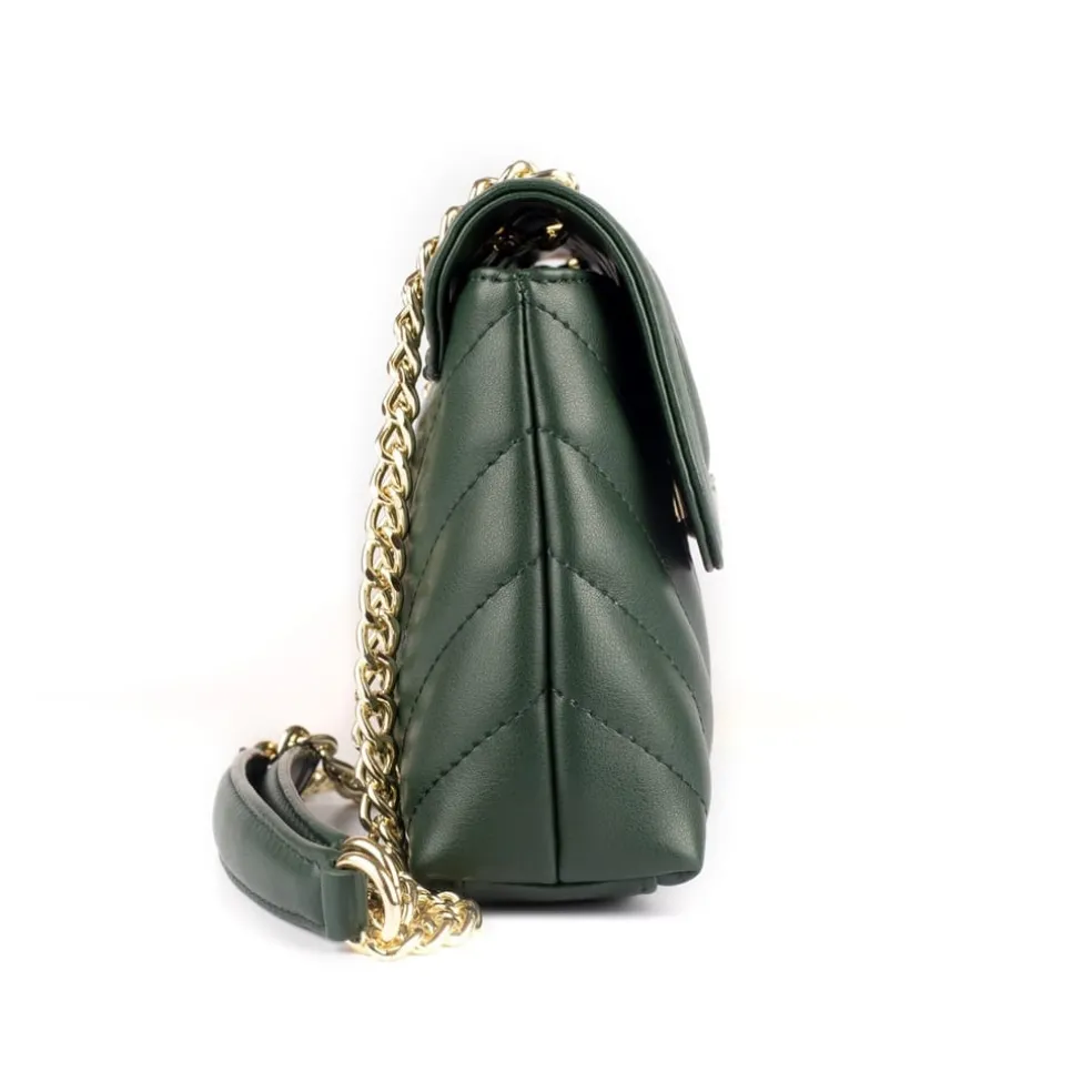 Biba Quilted Shoulder Bag in Green