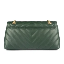 Biba Quilted Shoulder Bag in Green