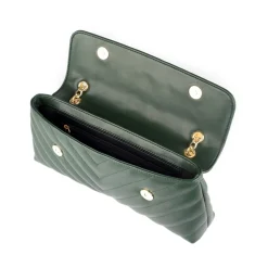 Biba Quilted Shoulder Bag in Green