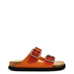 Birkenstock 1774 1774 Arizona Flatform Slides in Orange