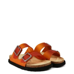 Birkenstock 1774 1774 Arizona Flatform Slides in Orange