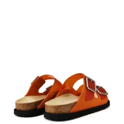 Birkenstock 1774 1774 Arizona Flatform Slides in Orange
