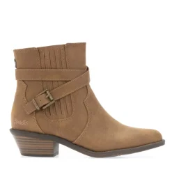 Blowfish Malibu Lyah Buckle Western Boots in Rust