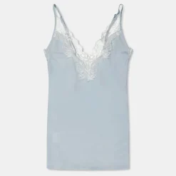 Bluebella Chemise V-Neck Mini Slip Dress in Blue