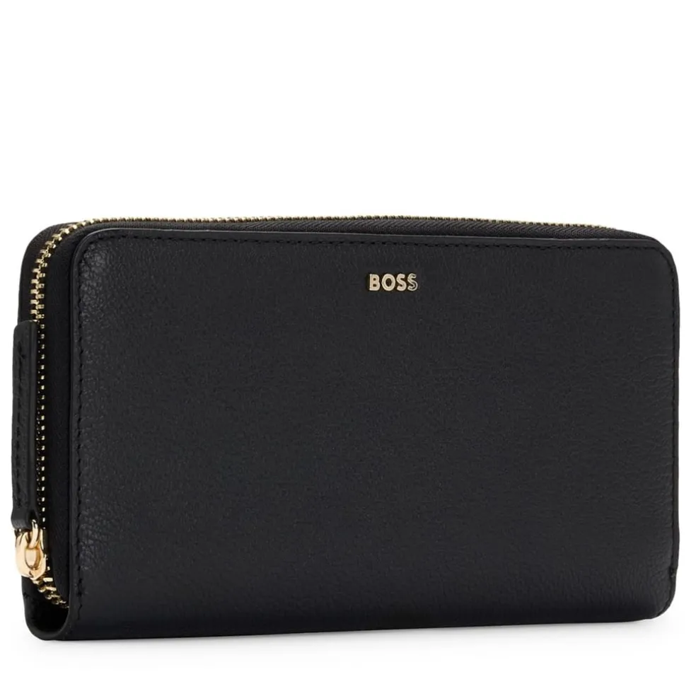 Boss Alyce Ziparound Wallet in Black