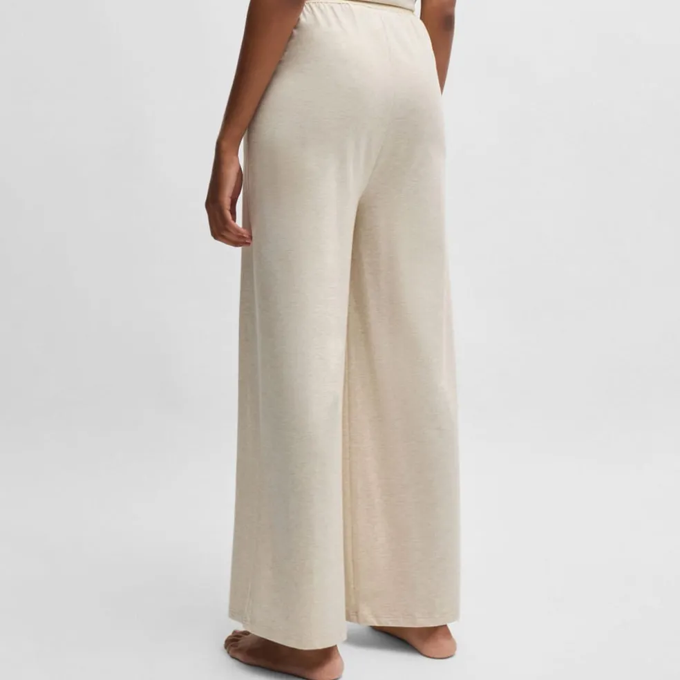Boss Bea Stretch-Modal Pyjama Bottoms in White