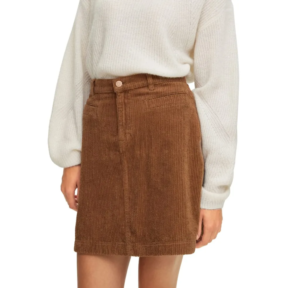 Boss C Vrecord-D A-Line Skirt in Rust