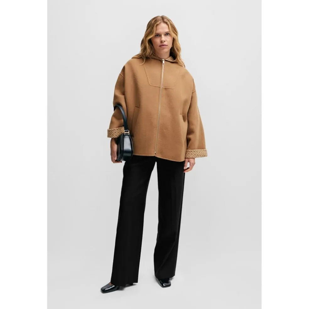 Boss Capes Relaxed Fit Short Jacket in Multi