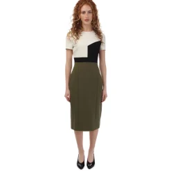 Boss Dezona1 Dress in Green