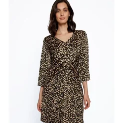 Boss Long Sleeve Dress in Multi