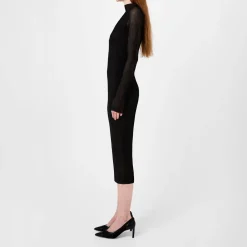 Boss Mesh Dress in Black