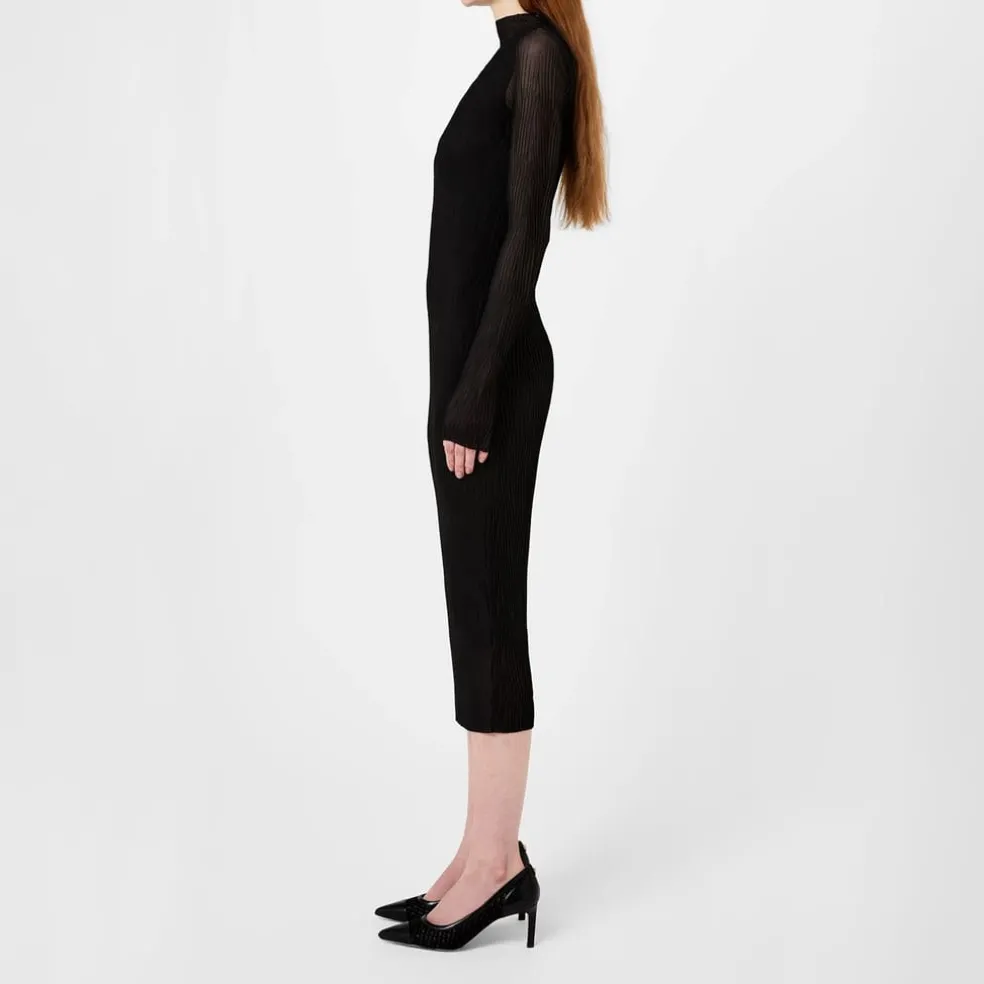 Boss Mesh Dress in Black