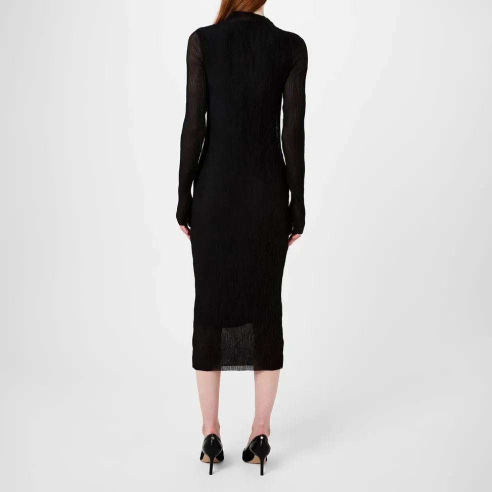 Boss Mesh Dress in Black
