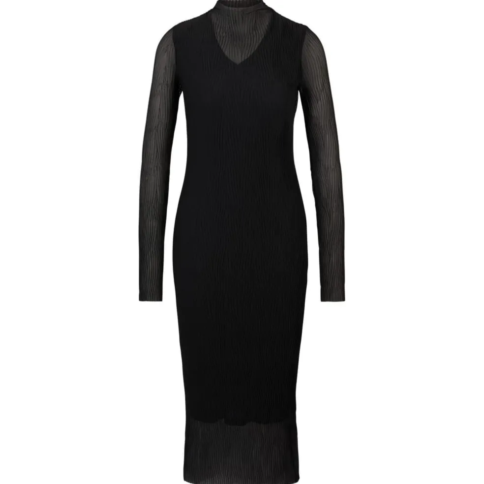 Boss Mesh Dress in Black