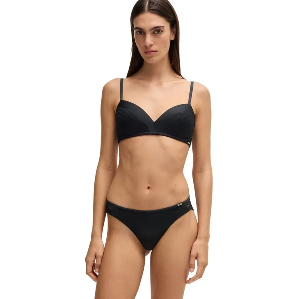 Boss Wave Patterned Hipster in Black