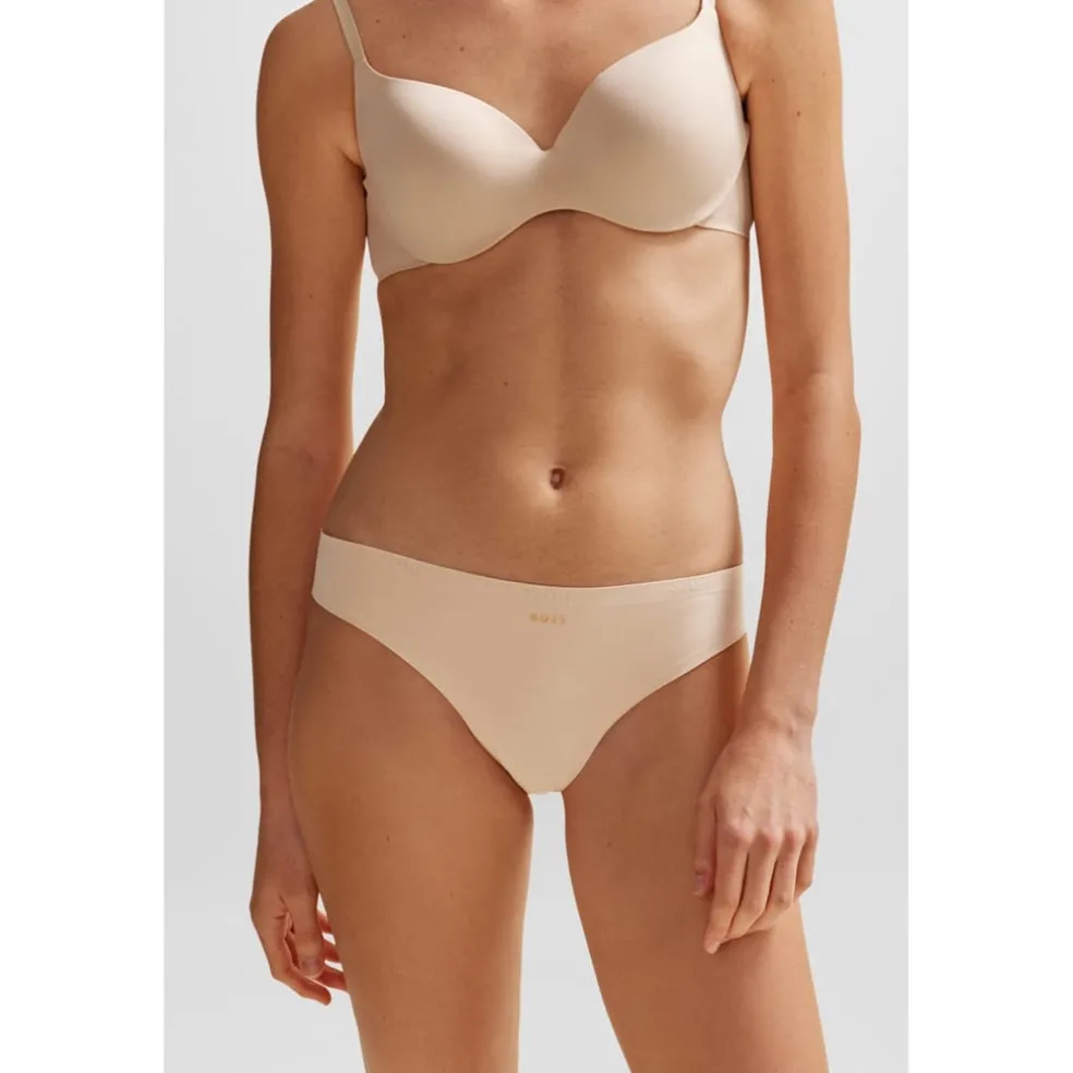 Boss Womens Brief Laser Cut 10257690 01 Hipster in Black
