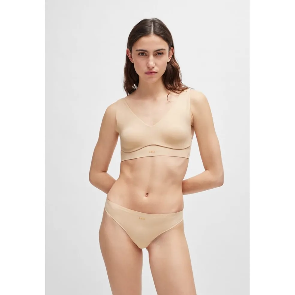 Boss Womens Thong Laser Cut 10257690 01 in Black