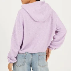 Brave Soul Borg Hoodie in Purple